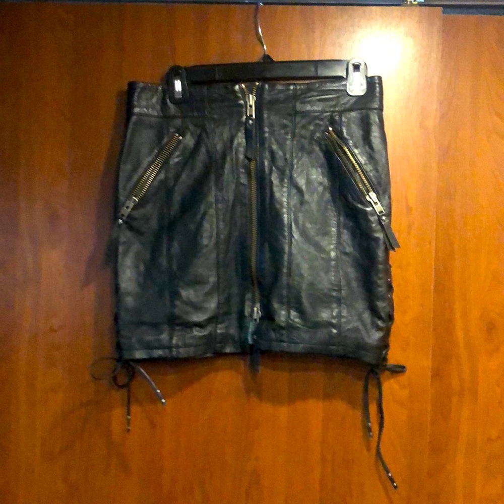 Harley Davidson leather skirt